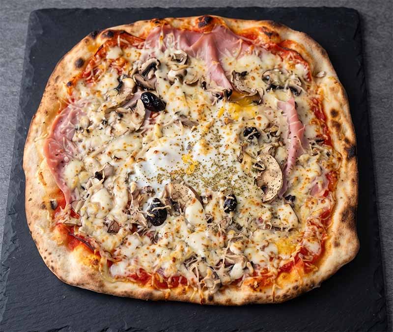 Pizza carrée Catalane chorizo - Joker Pizza Dijon