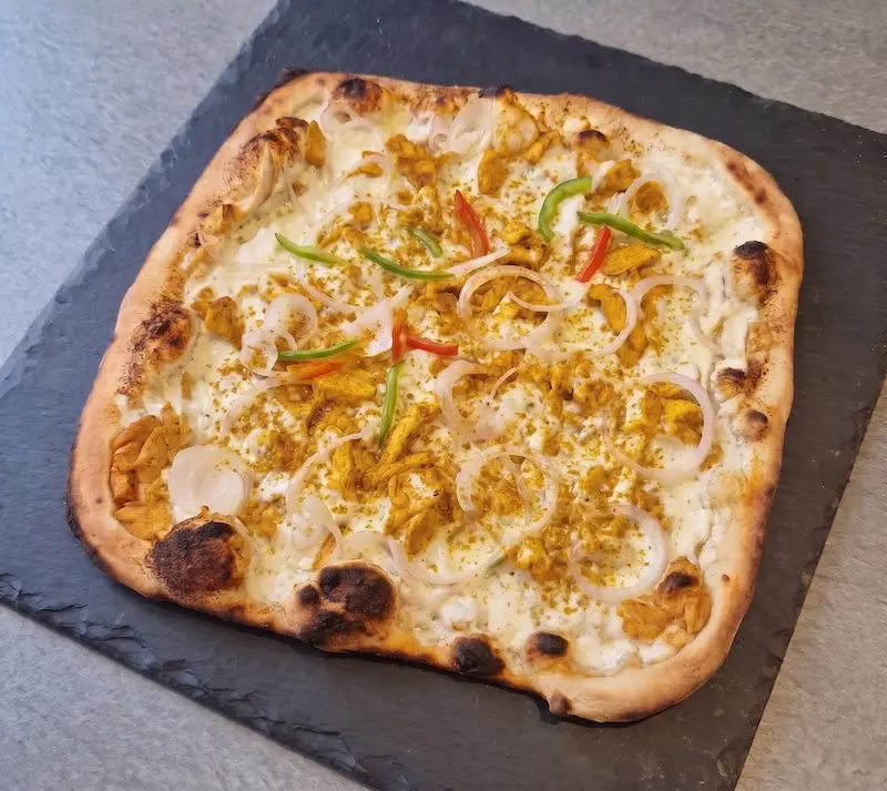 izza carrée Indienne poulet curry - Joker Pizza Dijon