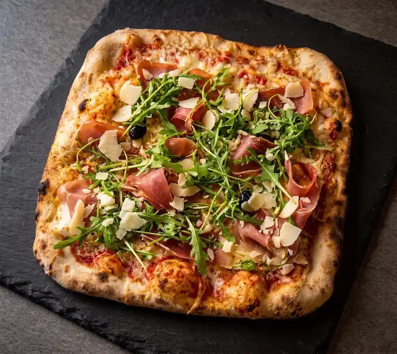 Pizza carrée Jambon de Parme - Joker Pizza Dijon