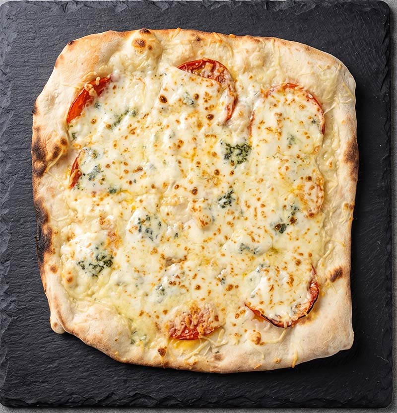 Pizza carrée Spéciale du chef au bleu d'Auvergne - Joker Pizza Dijon