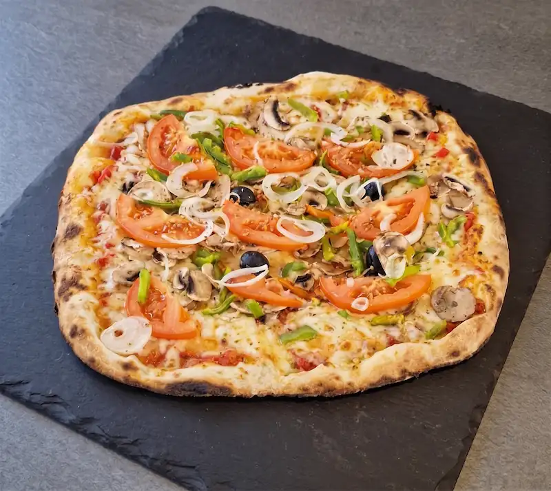 Pizza carrée Végétarienne légumes frais - Joker Pizza Dijon