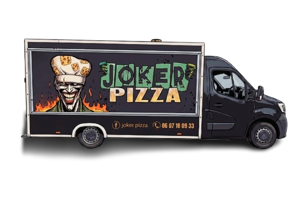Camion food truck Joker Pizza à Dijon et alentours