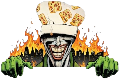 Illustration mascotte Joker Pizza